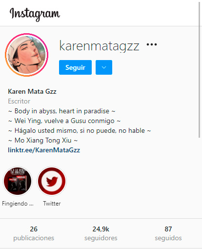 perfil instagram KAREN MATA GZZ